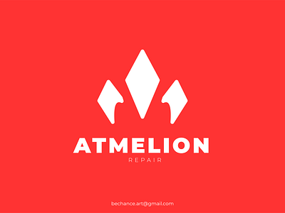 Atmelion - Logo Company bechance branding creative design flat graphic design icon illustration logo vector