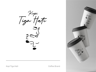 Kopi Tiga Hati branding coffe logo coffee shop design identity logo logo design modern logo