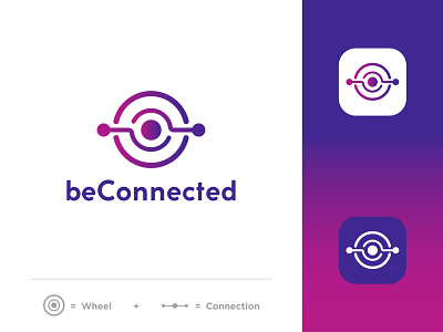 beConnected branding design logo logo design minimalist logo modern logo