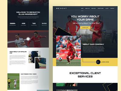 Soccer Website UI adtech advertising tech branding design ecommerce figma saas ui