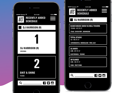 NTS Player App Mockup