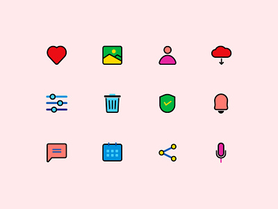 Figma Icons colors figma icon design icon set iconography icons illustration ui design