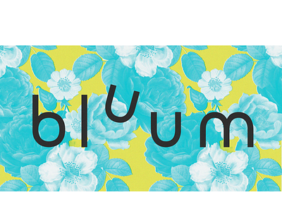 Welcome to Bluum banner colorful design logo photoshop typography