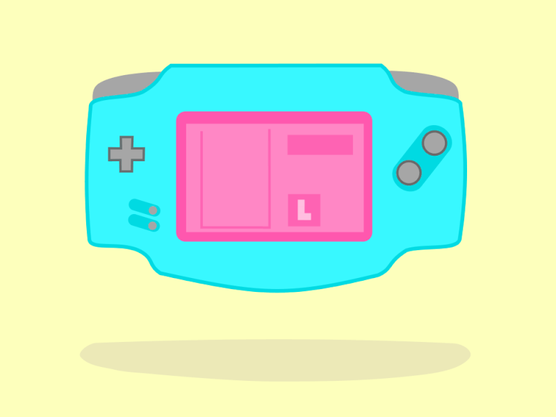Floating Tetris Gameboy Advance aftereffects animation colorful gameboy motion design vector