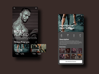 Personal Trainer App Concept