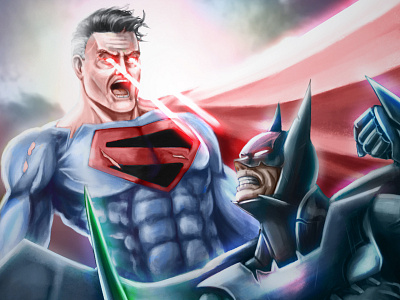 Batman Vs Superman - Kingdom Comes batman batman v superman comic dc illustration photoshop superman