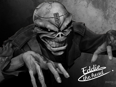 Iron Maiden - Eddie the head 3d 3d art illustration iron maiden sculpting zbrush