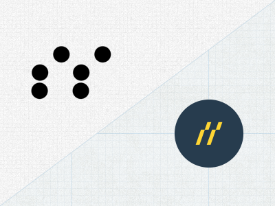 Double S Braille logo logotype monogram