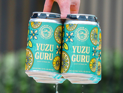 Yuzu Guru for Crooked Stave beer label