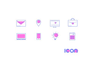 Iconography // Workspace design flat icon illustration illustrator minimal vector