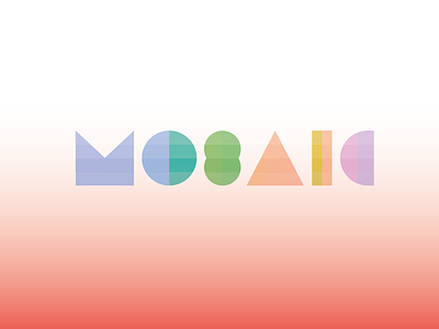Mosiac // Gradient Attempt flat illustration logo vector