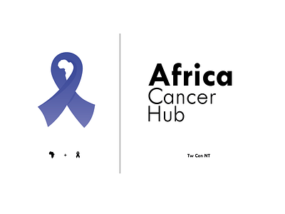 Africa Cancer Hub // Logo branding design flat icon illustration illustrator logo minimal vector web