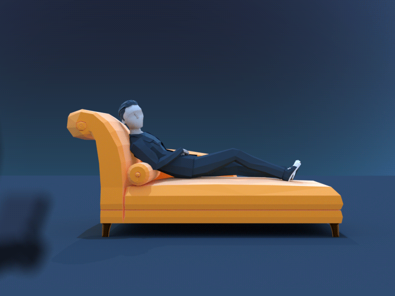 At the therapist 3d character explainer low poly motion design predict hq psychiatrist therapist