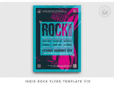 Indie Rock Flyer Template V10