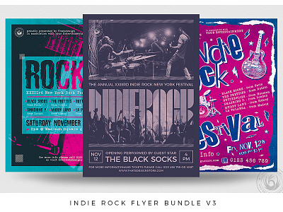 Indie Rock Flyer Bundle V3