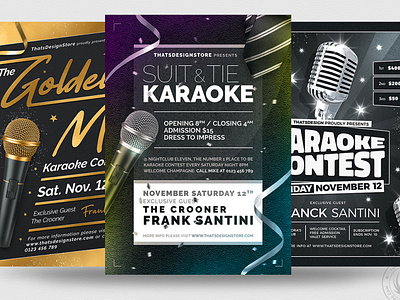 Karaoke Flyer Bundle V3