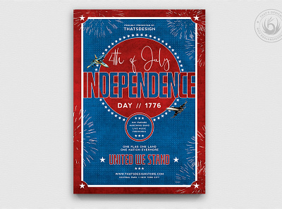 Independence Day Flyer Template V5 america celebration club day design flyer independence labor memorial night nightclub party patriotic photoshop political poster print psd template united states