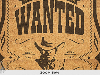 Wanted Western Party Flyer Template V2 by Lionel Laboureur on Dribbble