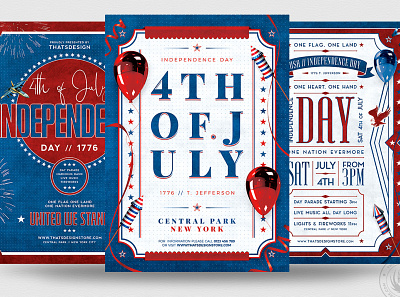 Independence Day Flyer Bundle america american campaign celebration club day design flyer flyer template independance labor marketing memorial nation party patriotic political poster print united states