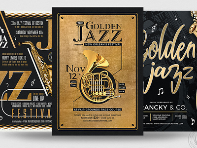 Golden Jazz Flyer Bundle