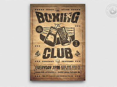 Boxing Classes Flyer Template V2
