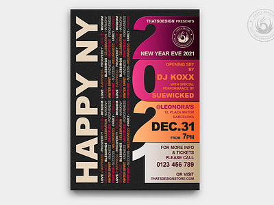 New Year Flyer Template V3