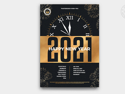 New Year Flyer Template V10