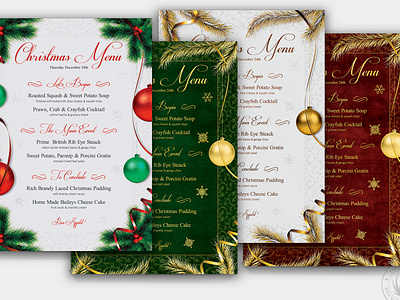 Christmas Menu Template V1