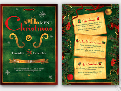 Christmas Menu Template V2