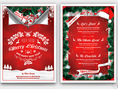 Christmas Menu Template V6