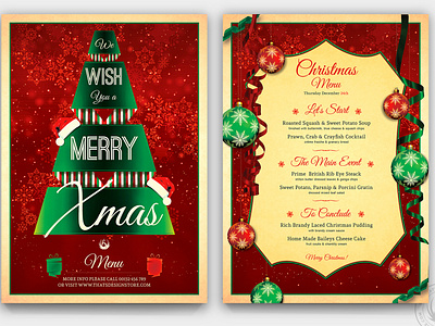 Christmas Menu Template V7