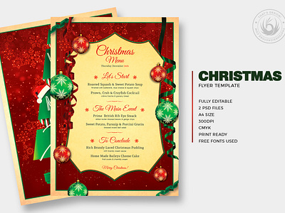 Christmas Menu Template V7 by Lionel Laboureur on Dribbble