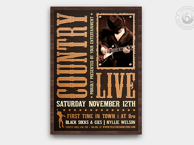 Country Music Flyer Template V5