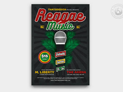 Reggae Music Flyer Template V3