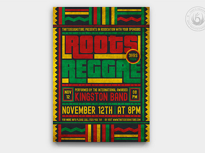 Reggae Music Flyer Template V4