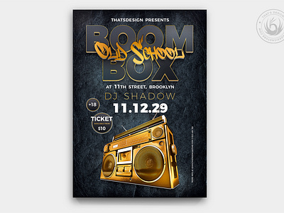 Boombox Flyer Template V2