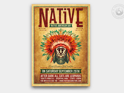 Native American Day Flyer Template V1