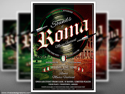Sounds of Roma Flyer Template