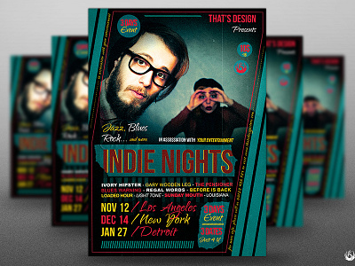 Indie Nights Flyer Template