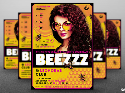 Honey Party Flyer Template