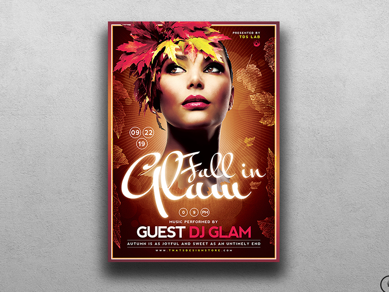 Fall In Glam Flyer Template V5 by Lionel Laboureur for Thats Design ...