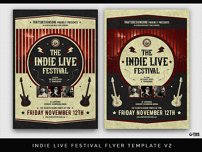 Indie Live Festival Flyer Template V2