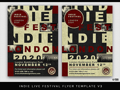 Indie Live Festival Flyer Template V3
