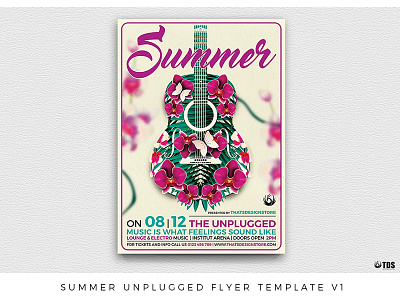 Summer Unplugged Flyer Template V1