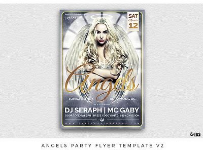 Angels Party Flyer Template V2