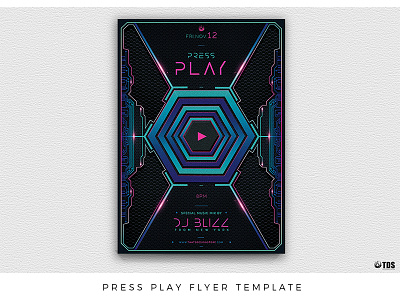 Press Play Flyer Template