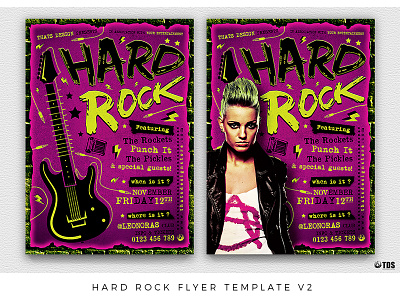 Hard Rock Flyer Template V2