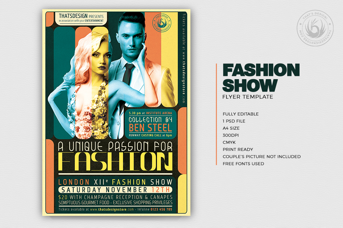 Fashion Show Flyer Template from cdn.dribbble.com