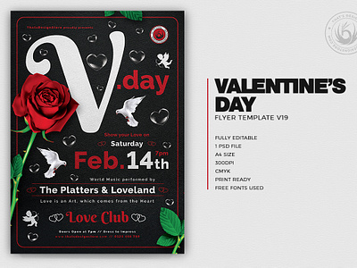 Valentines Day Flyer Template V19 by Lionel Laboureur for Thats Design ...