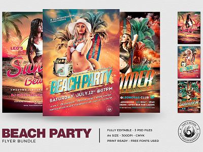 Beach Party Flyer Bundle V1